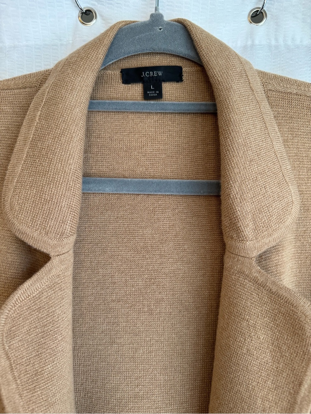 J. Crew Eloise Sweater Blazer Open-Front Coatigan in Heathered Khaki - Picture 2 of 10